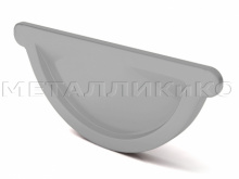 Заглушка Желоб водосточный цинк 125/100